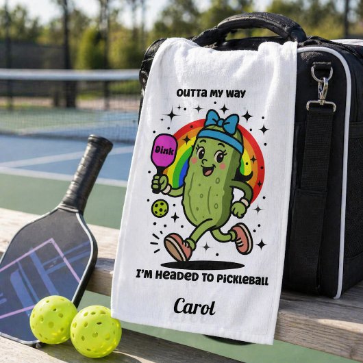 Lustige Pickleball Handtuch