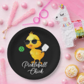 Lustige Pickleball Henne Pickleball Pappteller (Party)