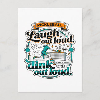 Lustige Pickleball Lach Laut Dink Sport Postkarte