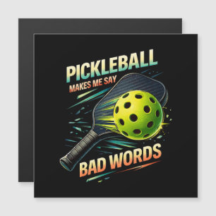 Lustige Pickleball Lässt Mich Schlechte Wörter Sag Magnetkarte