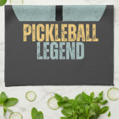 Lustige Pickleball-Legende Geschirrtuch (Gefaltet)