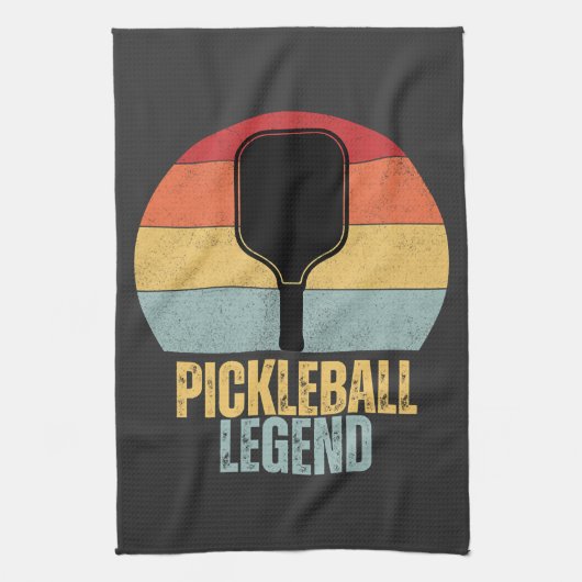 Lustige Pickleball-Legende Geschirrtuch (Vertikal)