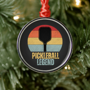 Lustige Pickleball-Legende Ornament Aus Metall