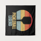 Lustige Pickleball-Legende Wandteppich (Vorderseite (Horizontal))