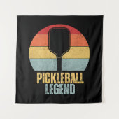 Lustige Pickleball-Legende Wandteppich (Vorderseite)