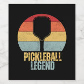Lustige Pickleball-Legende Weinetikett (Einzelnes Label)