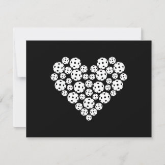 Lustige Pickleball-Liebesherzform zum Valentinstag