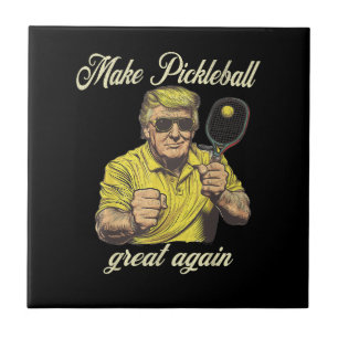 Lustige Pickleball-Liebhaber Grafiken Pickle Ball Fliese