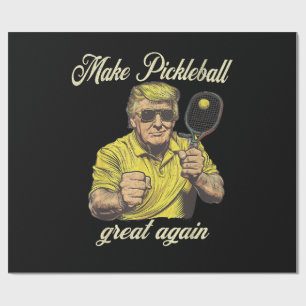 Lustige Pickleball-Liebhaber Grafiken Pickle Ball Geschenkpapier