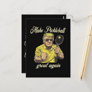 Lustige Pickleball-Liebhaber Grafiken Pickle Ball Postkarte
