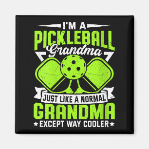 Lustige Pickleball-Oma Frauen Mädchen Pickle Damen Magnet