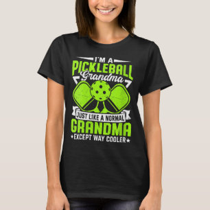 Lustige Pickleball-Oma Frauen Mädchen Pickle Damen T-Shirt