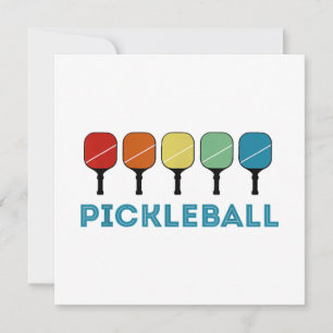 Lustige Pickleball Retro Vintage Einladung