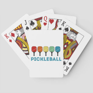 Lustige Pickleball Retro Vintage Spielkarten