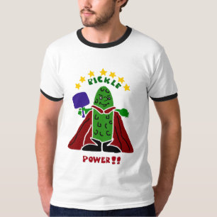 Lustige Pickleball Superheld-Essiggurke T-Shirt