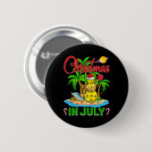 Lustige Pickleball Weihnachtsmannmütze Hawaiianisc Button (Vorne & Hinten)