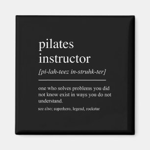 Lustige Pilates-Instructor Definition Pilates-Lehr Magnet