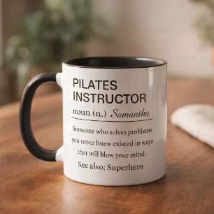 Lustige Pilates-Trainerin-Definition Tasse