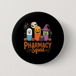 Lustige Pillen Apotheke Apotheker Team Cute Hallow Button