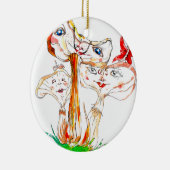 Lustige Pilze Keramikornament (Rechts)