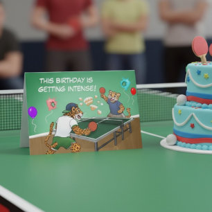 Lustige Ping Pong Geburtstagsfeier Intensive Jagua Karte