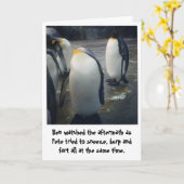 lustige Pinguine Geburtstagskarte Karte (Gelbe Blume)