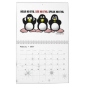 Lustige Pinguine Kalender (Feb 2027)