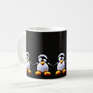 Lustige Pinguinfamilie Kaffeetasse