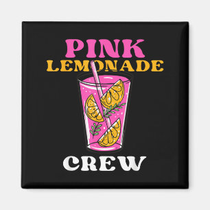 Lustige Pink Lemonade Crew Zitronensaft Chef Magnet