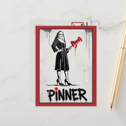 Lustige Pinterest Parodie Postkarte (Vorderseite/Rückseite Beispiel)