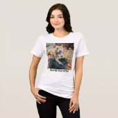 Lustige Pit-Bull-Mama Tri-Blend Shirt (Vorderseite voll)