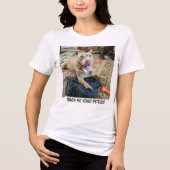 Lustige Pit-Bull-Mama Tri-Blend Shirt (Vorderseite)