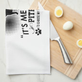 Lustige Pitbull Entwürfe Geschirrtuch (Viertel Falte)