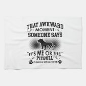 Lustige Pitbull Entwürfe Geschirrtuch (Horizontal)