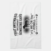 Lustige Pitbull Entwürfe Geschirrtuch (Vertikal)