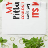 Lustige Pitbull-Mamaentwürfe Geschirrtuch (Gefaltet)