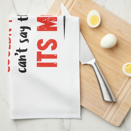 Lustige Pitbull-Mamaentwürfe Geschirrtuch (Viertel Falte)