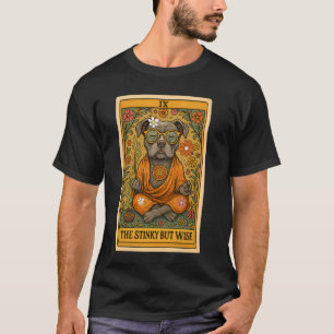Lustige Pitbull Tarot Karte Vintage Pit Bull Mama T-Shirt