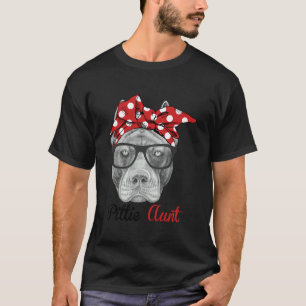 Lustige Pittie-Tante Auntie Pitbull-Hunde Liebhabe T-Shirt