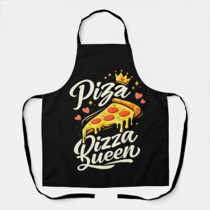 Lustige Pizza-Königin-Kocharbeitschürze für Frauen Schürze