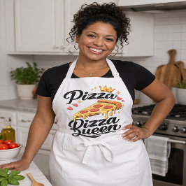 Lustige Pizza-Königin Kochschürze für Frauen Süßes Schürze