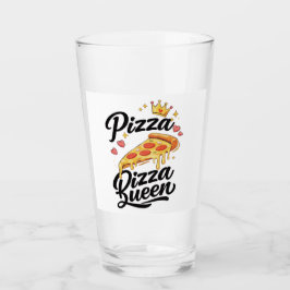 Lustige Pizza-Königin-Kochtasse für Frauen Süßes G Glas