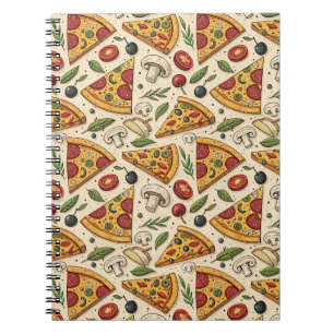 Lustige Pizza-Party-Peperoni-Pizza-Liebhaber-Essen Notizblock
