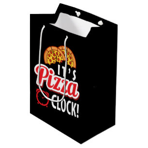 Lustige Pizza-Party-Wortkunst Mittlere Geschenktüte