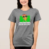 lustige Pizza Tri-Blend Shirt (Vorderseite)