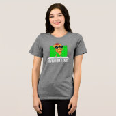 lustige Pizza Tri-Blend Shirt (Vorderseite voll)