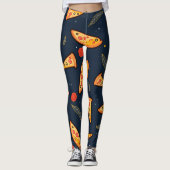 Lustige Pizzastück-Leggings Leggings (Vorderseite)