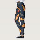 Lustige Pizzastück-Leggings Leggings (Links)