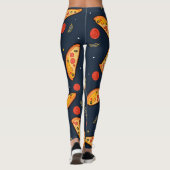 Lustige Pizzastück-Leggings Leggings (Rückseite)