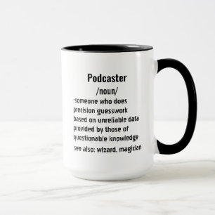 lustige Podcaster Definition Geschenke für Frauen Tasse